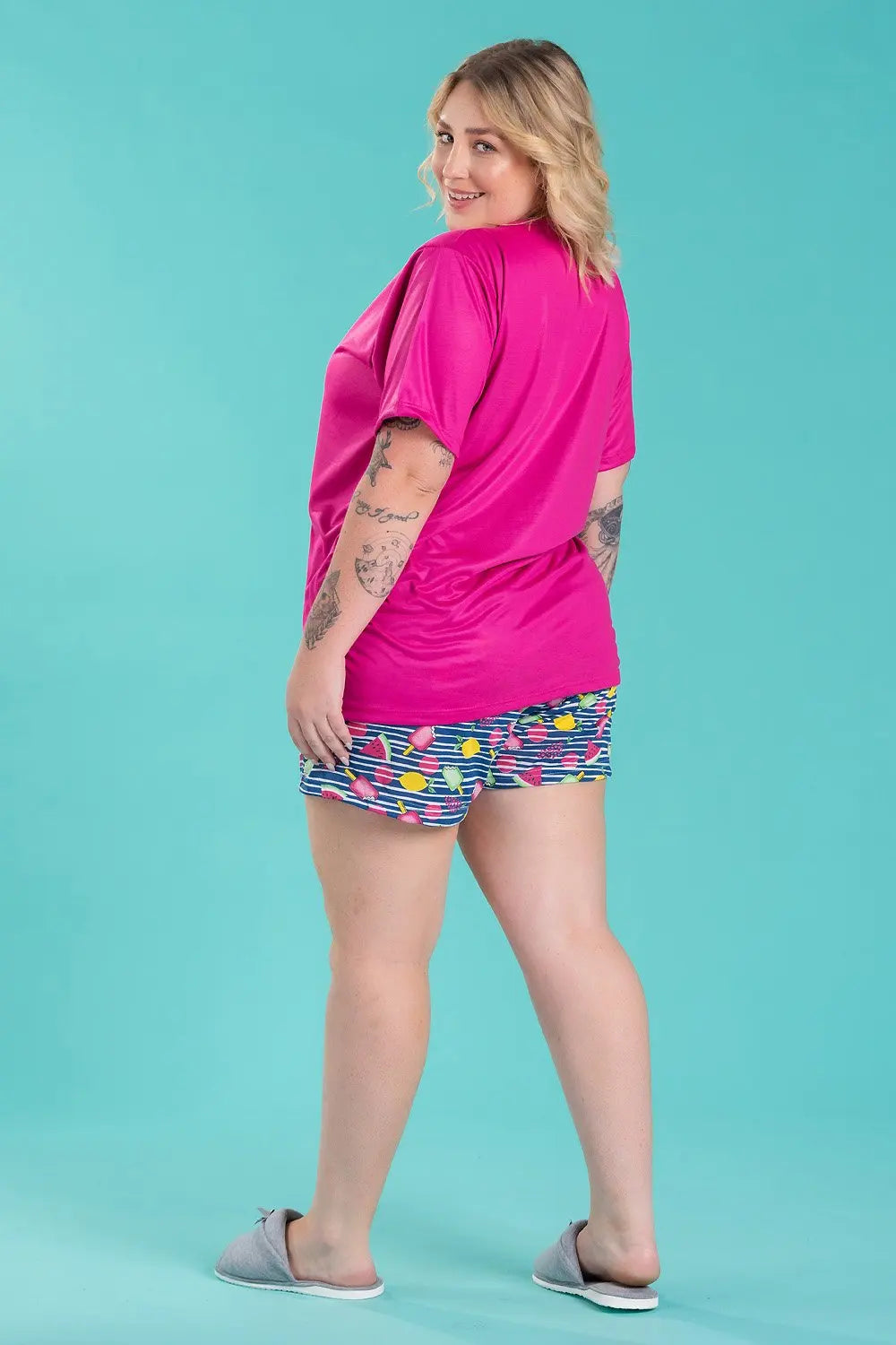 Women's Pajamas Plus Size Tropical Watermelon