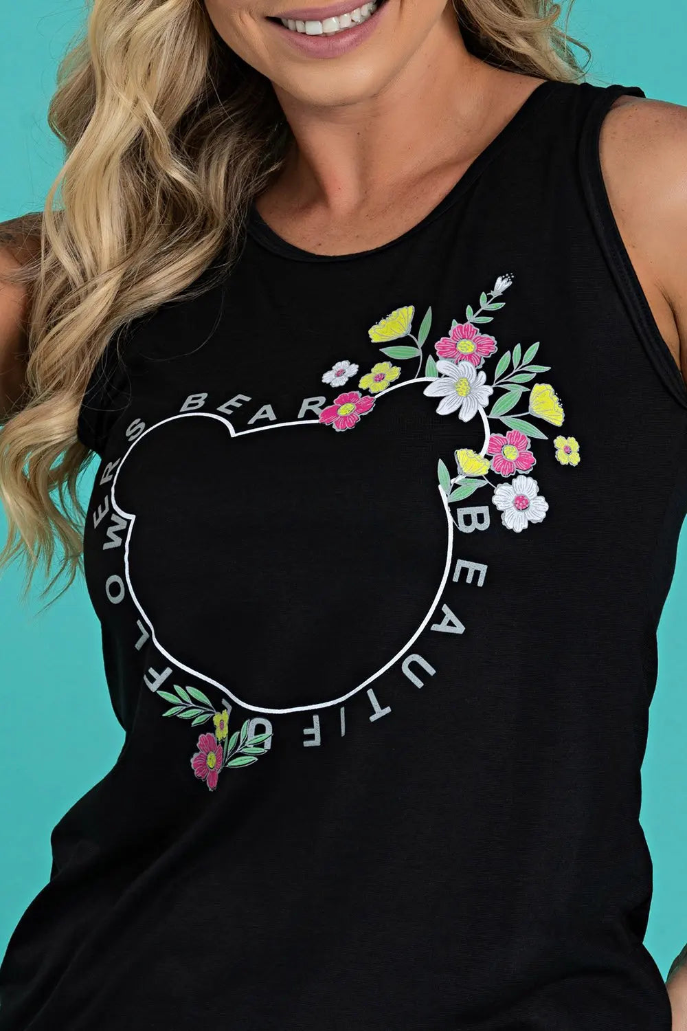 Women's Pajamas Bear Flowers